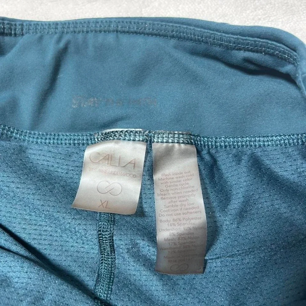 Calia by Carrie Underwood Skort Skirt Tennis Golf‎ Activewear Teal Mesh Gym XL